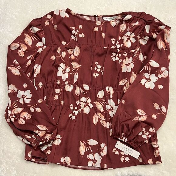 Zac & Rachel Floral Print Blouse - Picture 1 of 4
